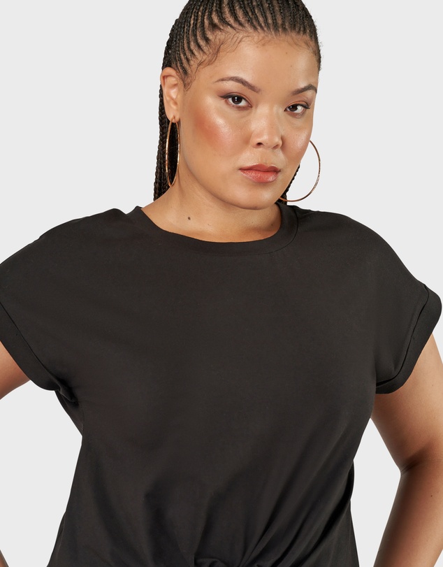 Sunday In The City - Fearless Crop Twist Tee