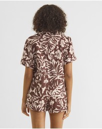 Zerafima - The Oasis Linen Short Sleeve Shirt