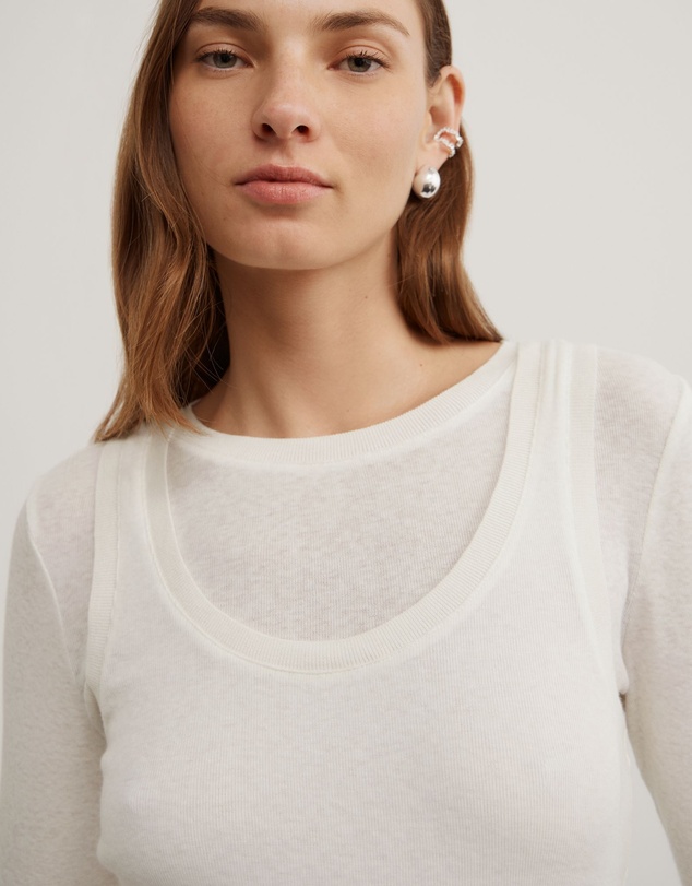 Witchery - Long Sleeve Overlay Top