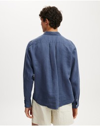 Cotton On - Relaxed Linen Long Sleeve Shirt