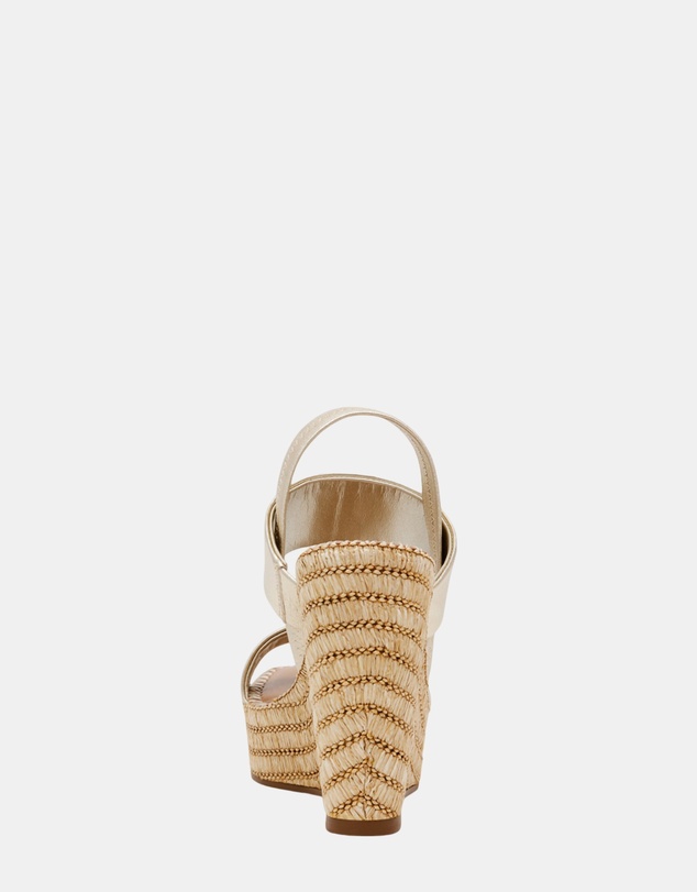Steve Madden - Contessa Gold Leather Heels