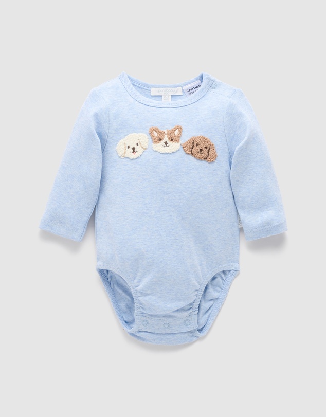 Purebaby - Applique Bodysuit-Kids-Babies