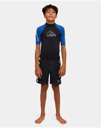 Quiksilver - Boys 8 to 16 On Tour Short Sleeve Rash Vest