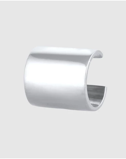 Kuzzoi - ICONIC EXCLUSIVE - Single Wide Ear Cuff in 925 Sterling Silver