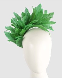 Max Alexander - Modern Green Racing Fascinator