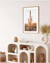 Olive et Oriel - Sunset Cactus Art Print