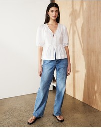 Atmos&Here - Indee Cotton Bow Shirt