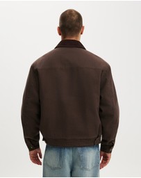 Cotton On - Cropped Canvas Harrington