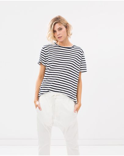 Navy & White