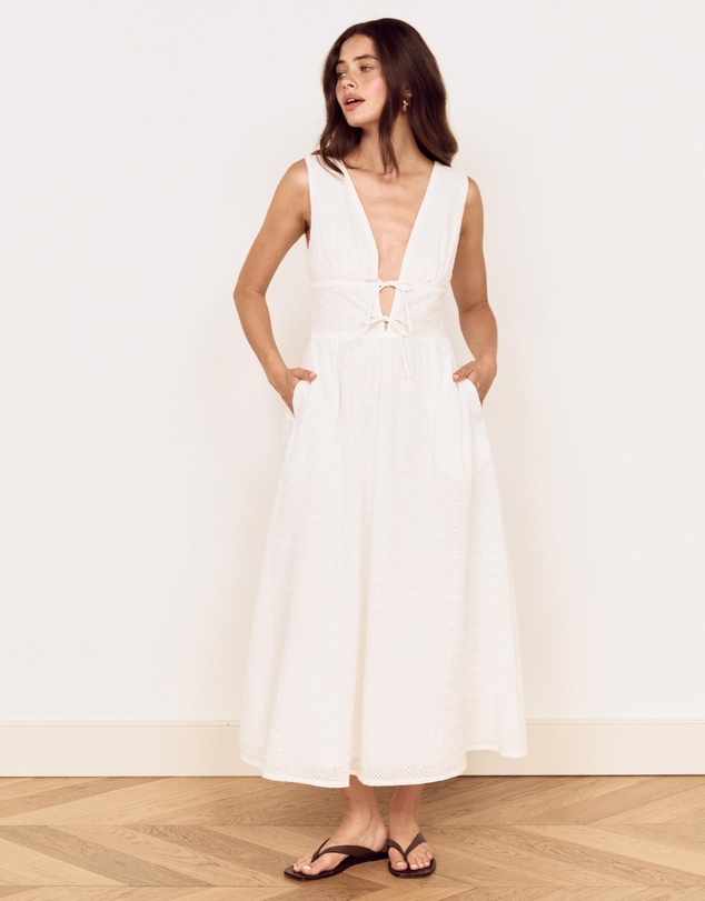 MINKPINK - Anais Embroidered Midi Dress