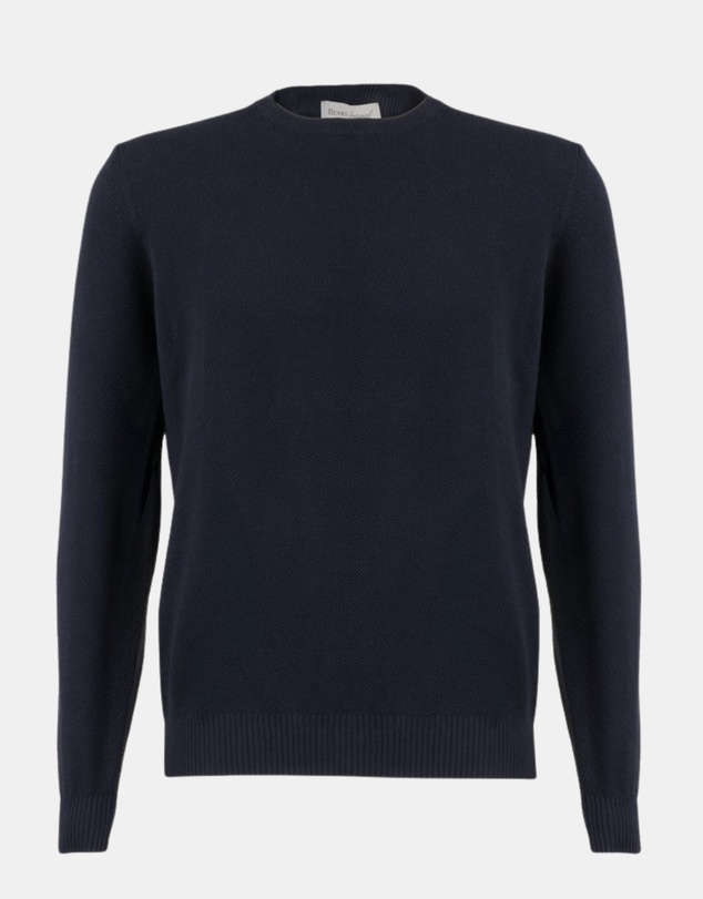 Henry Bucks - Henry Sartorial Cotton Textured Crew Neck Knit