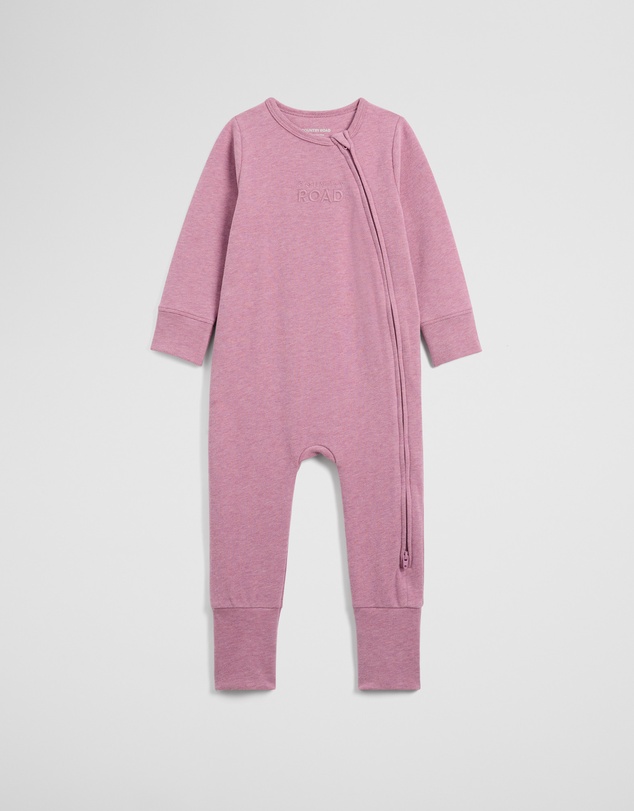 Country Road - Organically Grown Cotton Blend Logo Zip Jumpsuit