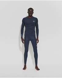 SKINS - SKINS Compression Men's Series-2 Gym Clothing Long Tight Navy Blue