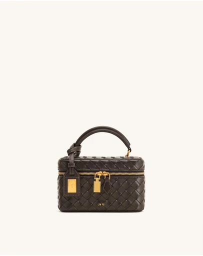 JW PEI - Cleo Woven Texture Box Shape Top Handle Bag