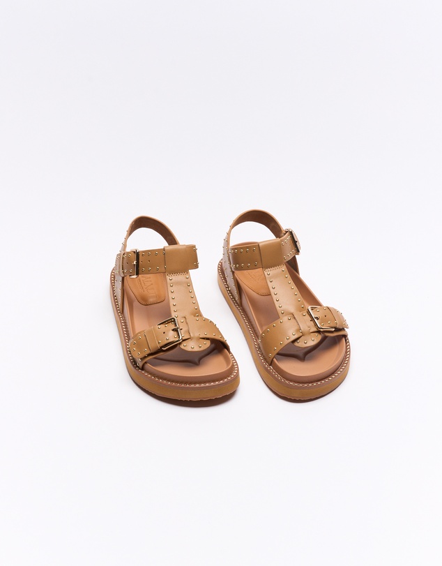 Walnut Melbourne - Paloma Leather Sandal
