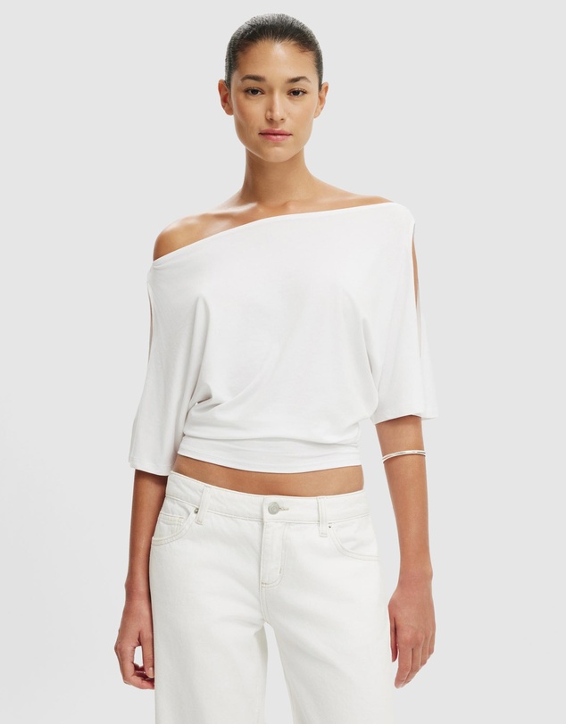 Cotton On - Sonny Cold Shoulder Short Sleeve Top