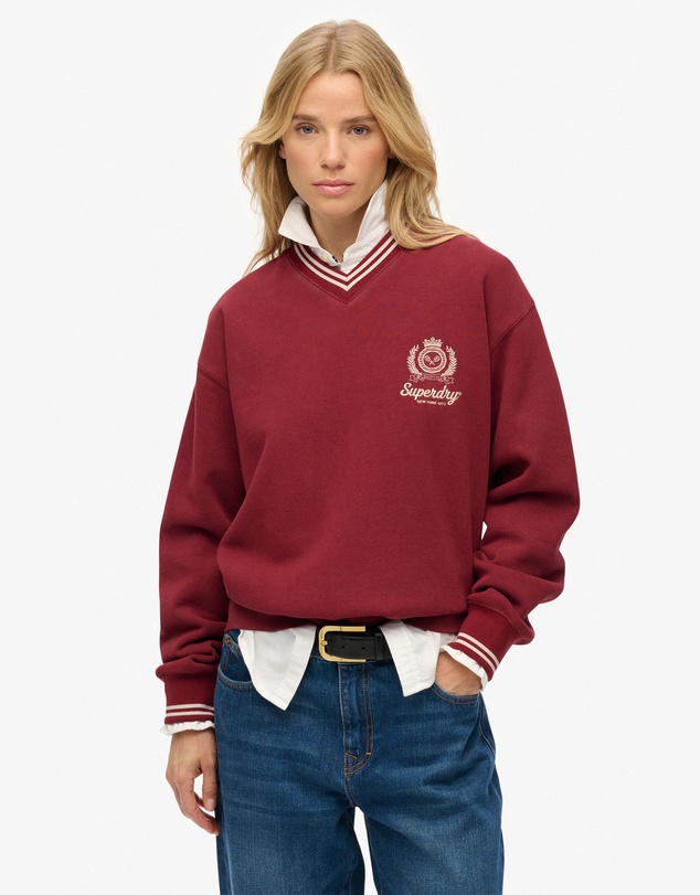 Superdry - Country Club Loose V Crew