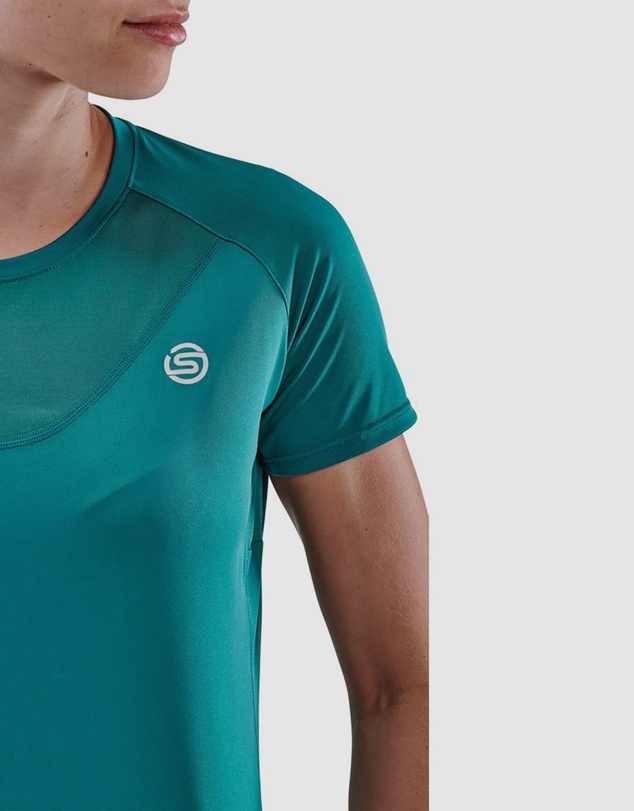SKINS - SKINS Compression Series-3 Women's SS Top Teal Activewear