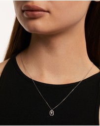 PDPAOLA - Mini Letter Y Silver Necklace