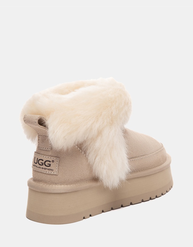 EVERAU - Australian Shepherd Ugg Frovia Platform Cow Suede Upper UGG Boots