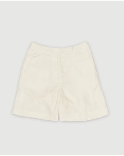 Revibe - Repaired Assembly Label Linen Relaxed Short