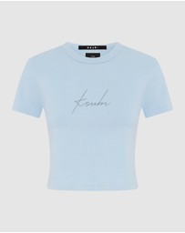 Ksubi - MONIKER BABY TEE SKY