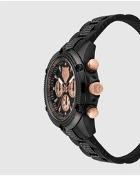Plein Sport - Plein Sport Hurricane 44mm Black Ip Chronograph Watch