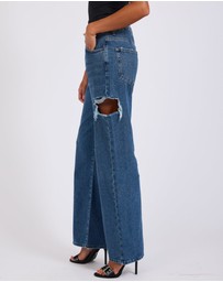 ONE TEASPOON - Rosewood Jackson Mid Waist Wide Leg Jeans