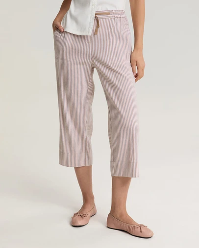 Sportscraft - Rosa Crop Linen Pant