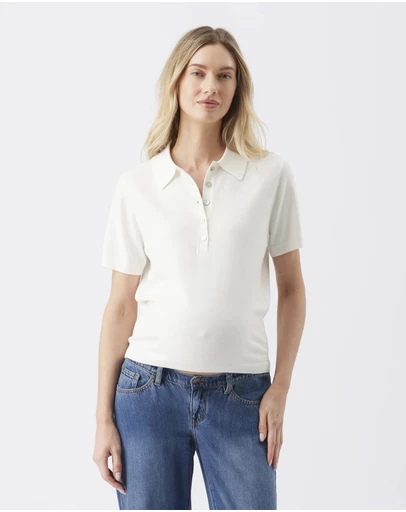 Ripe Maternity - Naomi Polo Nursing Knit