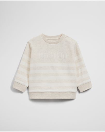 Oatmeal Marle Stripe