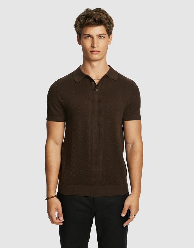 yd. - Roscoe Knit Polo Shirt