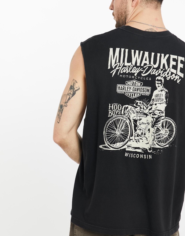 Vintage by The Real Deal - Pre Loved - Vintage Harley Davidson Milwaukee Tank