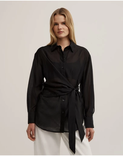 Witchery - Button Tie Up Shirt