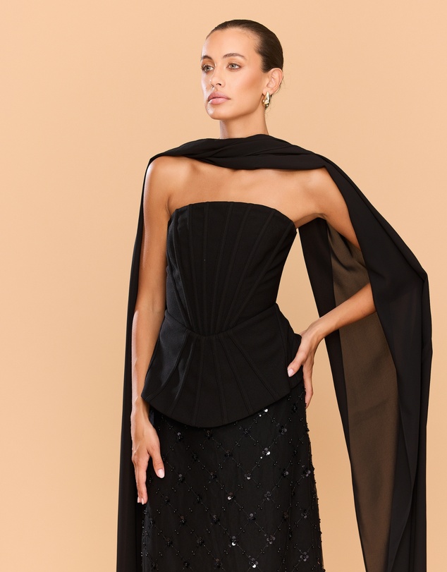 CATHERINE FERRARO - Cleo Bustier Top Plus Scarf