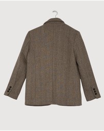 Revibe - Repaired AERE Opal Wool Blend Relaxed Blazer - AU 6