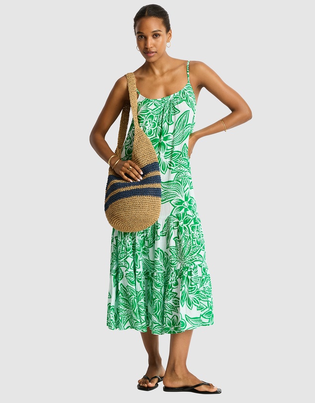 Sea Level Australia - Palmera Resort Tiered Midi Sundress