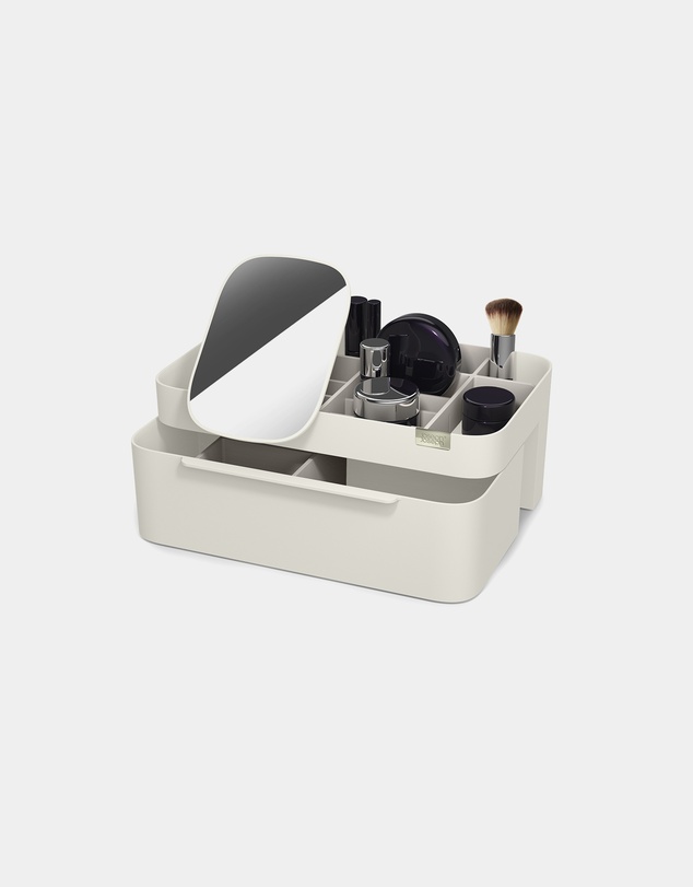 Joseph Joseph - Viva Large Cosmetic Organiser with Removable Mirror (Shell)