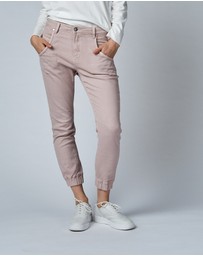 DRICOPER DENIM - Cuffed Pink Clay Jeans
