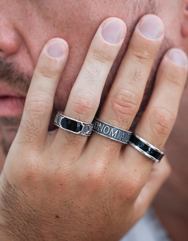 Kuzzoi - ICONIC EXCLUSIVE - Roman Number Band Ring in 925 Sterling Silver