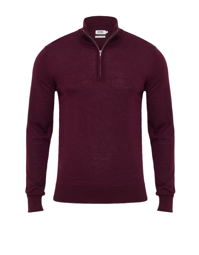 Oxford - Merino Zip-Neck Wool Pullover