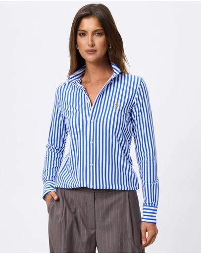 Polo Ralph Lauren - Striped Knit Oxford Cotton Shirt