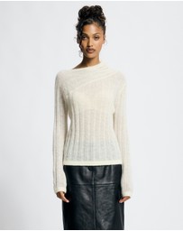 Lover - Seraphine Mohair Blend Sheer Jumper