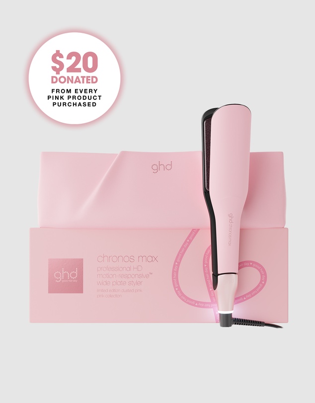 ghd - NEW chronos max Limited Edition Wide Plate Hair Straightener in Dusted Pink