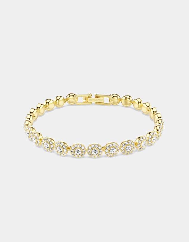 Swarovski - Una Angelic Bracelet, Round Cut, White, Gold-Tone Plated