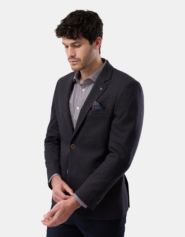 Brooksfield - Tonal Winter Check Blazer