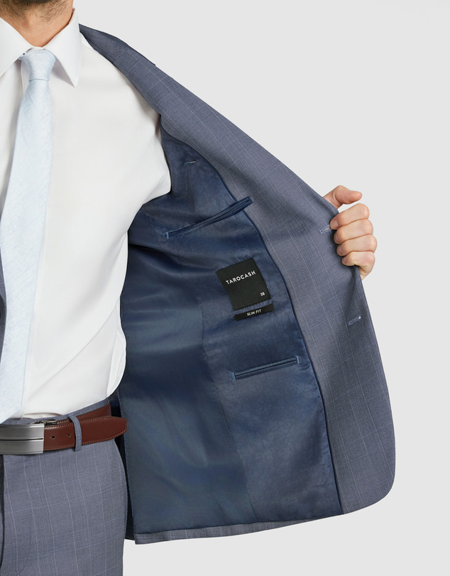 Tarocash - Delton Slim Check Suit Jacket