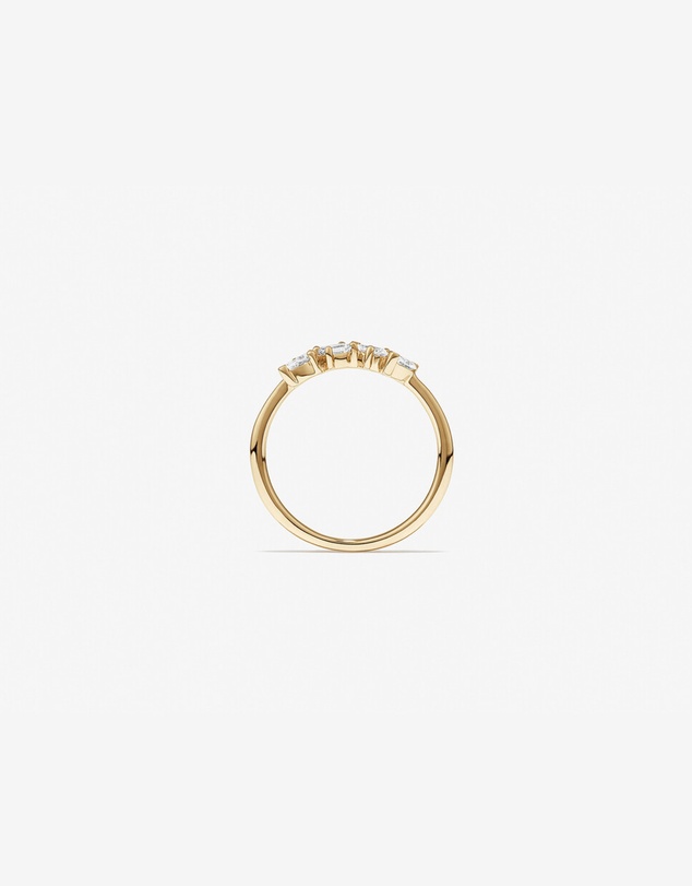 Michael Hill - 0.40 Carat TW Fancy Cut Laboratory-Grown Diamond Four Stone Ring in 10kt Yellow Gold