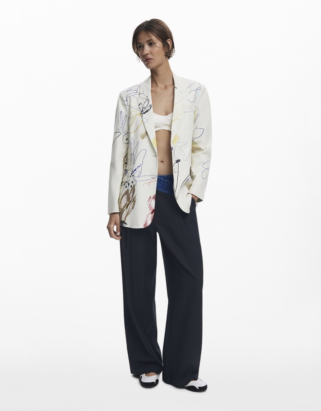 Desigual - Blazer with strokes