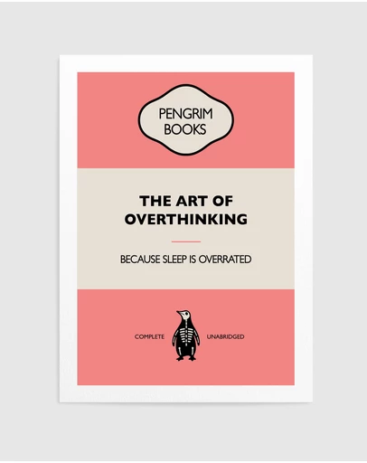 Olive et Oriel - The Art Of Overthinking by Retrodrome Art Print